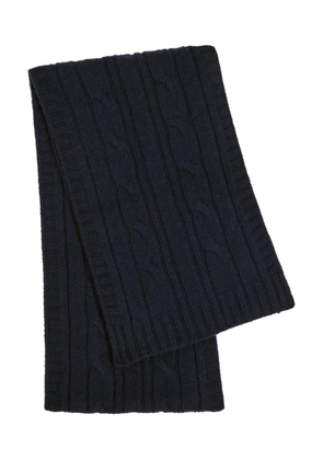 John Smedley Wooton cable-knit scarf - Blue