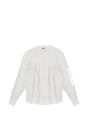 ISABEL MARANT smocked long-sleeve shirt - White