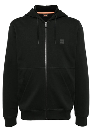 BOSS logo hooded jacket - Black