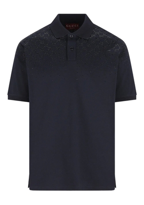 Gucci embellished polo shirt - Blue
