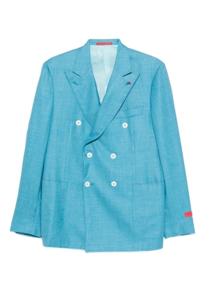 Isaia double-breasted blazer - Blue