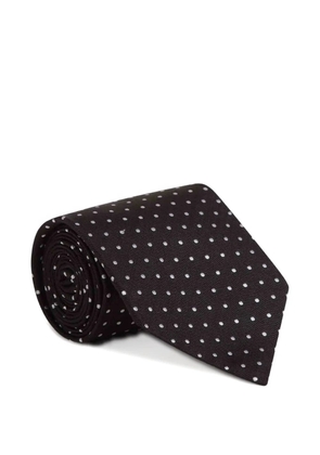 TOM FORD polka-dot silk tie - Black
