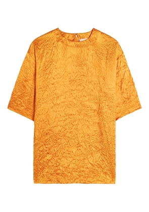 ARMARIUM crinkled-texture T-shirt - Orange