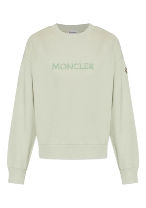 Moncler logo-embroidered sweatshirt - Neutrals
