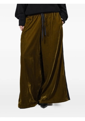 FISH CLUB side-stripe trousers - Brown