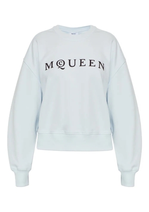 Alexander McQueen logo-print sweatshirt - Blue