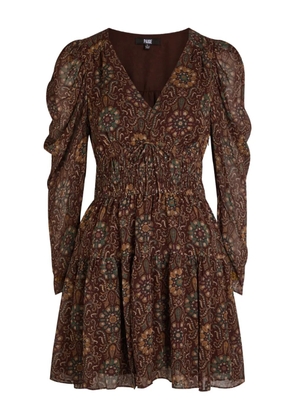 PAIGE Aries V-neck mini dress - Brown