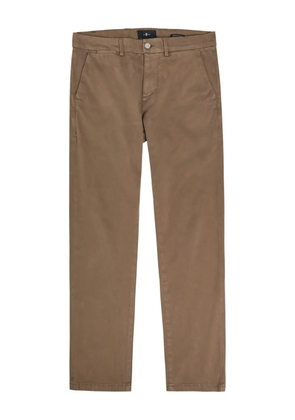 7 For All Mankind mid-waist slim trousers - Brown