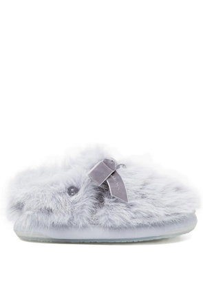 ROCKFISH x Susan Fang furry mules - Blue