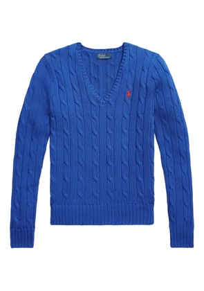 Polo Ralph Lauren cable-knit V-neck sweater - Blue