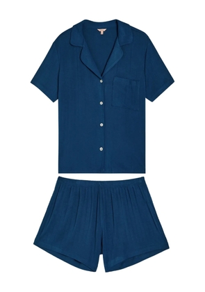 Eberjey Gisele pocket button pajamas - Blue