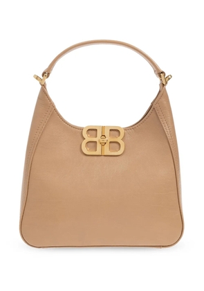 Balenciaga logo-plaque tote bag - Neutrals