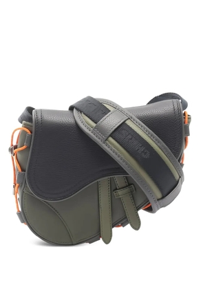 Christian Dior Pre-Owned x Sacai 2010s saddle leather shoulder bag - Green