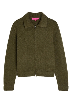 The Elder Statesman zip cashmere cardigan - Green