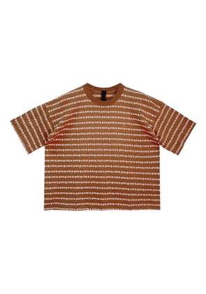 Chrome Hearts striped T-shirt - Brown