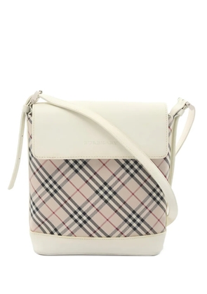 Burberry Pre-Owned Nova checked leather shoulder bag - Neutrals