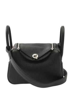 Hermès Pre-Owned 2024 Mini Taurillon Clemence Lindy satchel - Black