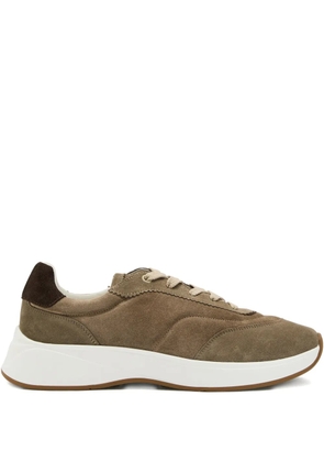 JUDE LLOW Maison suede panelled sneakers - Brown