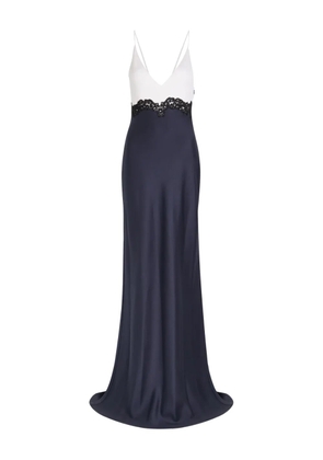 Gabriela Hearst lace-detail panelled dress - Blue