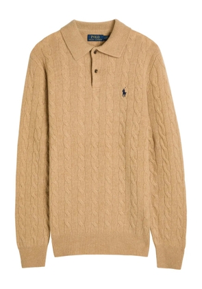 Polo Ralph Lauren cable-knit polo sweater - Neutrals