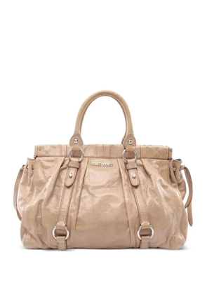 Miu Miu Pre-Owned leather ring handbag - Neutrals