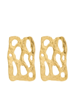 Lynyer mystic embossed geometric earrings - Gold