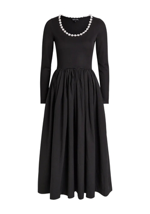 Sister Jane beaded long-sleeved midi dress - Black