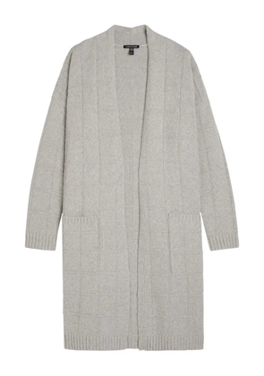 Eileen Fisher patch-pocket cardi-coat - Grey