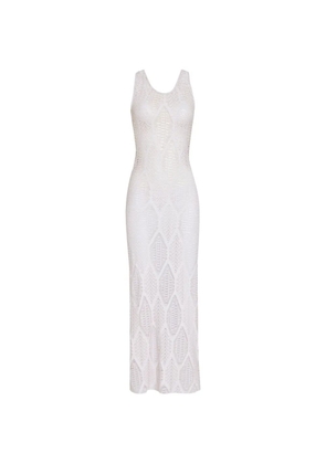 Amir Slama x Jade Picon openwork sleeveless maxi beach dress - White