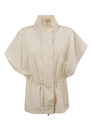 Fabiana Filippi concealed-fastening drawstring cape - Neutrals