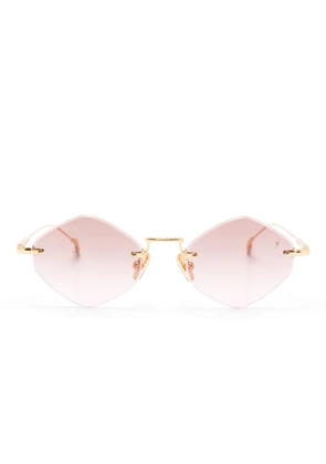 Eyepetizer Empire geometric-frame sunglasses - Gold