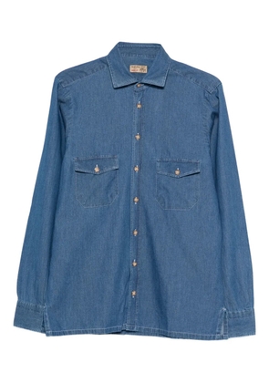 Barba pocket button shirt - Blue