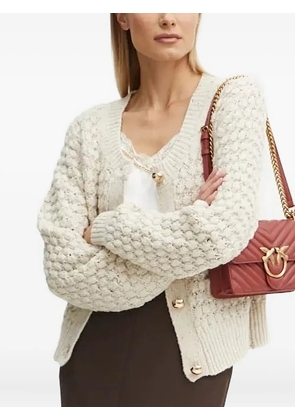 Silvian Heach textured button-down cardigan - Neutrals