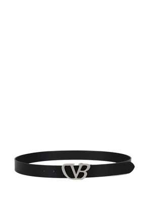 Doublet logo-buckle belt - Black