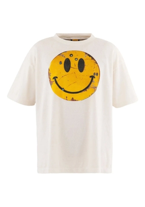 SAINT MXXXXXX smile-print cotton T-shirt - White