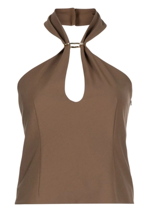 Rejina Pyo Tilda halterneck top - Brown