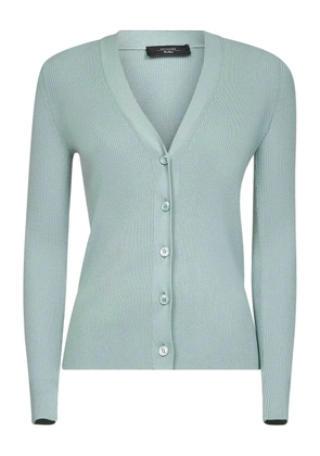 Weekend Max Mara ribbed v-neck cardigan - Green