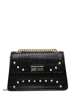 Just Cavalli spike-studded cross body bag - Black