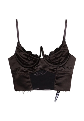 Natasha Zinko corset cropped top - Black