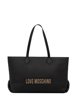 Love Moschino logo-lettering tote bag - Black