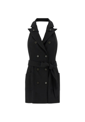 Elisabetta Franchi double-breasted belted dress - Black