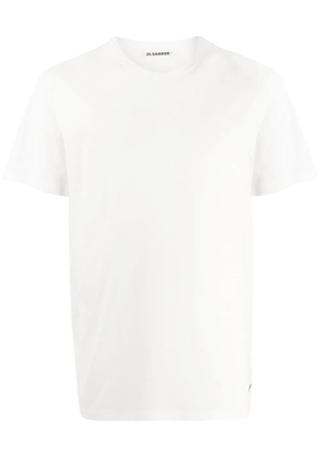 Jil Sander logo embroidered T-shirt - White