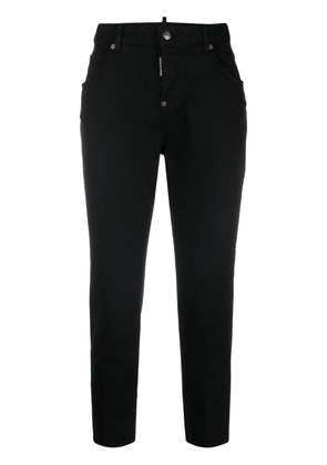 DSQUARED2 mid-rise cropped jeans - Black