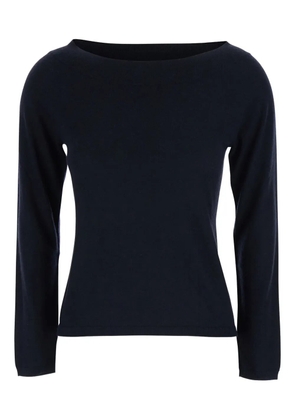 Max Mara boat-neck knitted top - Blue