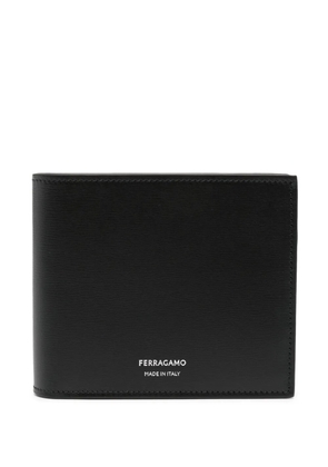 Ferragamo logo-stamp leather wallet - Black