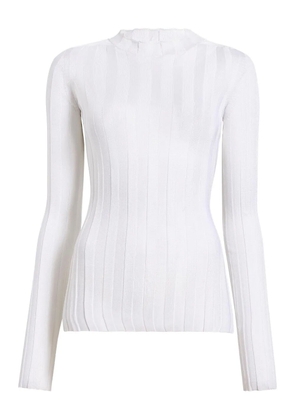 KHAITE Cosette mock-neck knit top - White