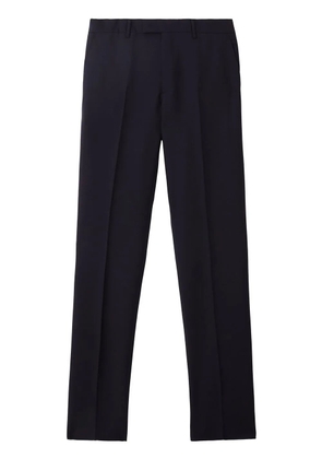 Burberry pressed crease tailored trousers - Blue