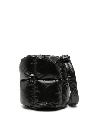 ASPESI logo-patch puffer crossbody bag - Black