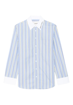 Zadig&Voltaire striped cuff shirt - Blue