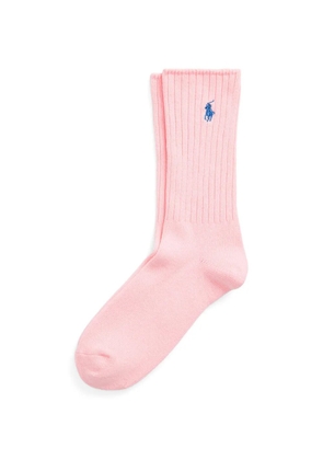 Polo Ralph Lauren embroidered ribbed socks - Pink